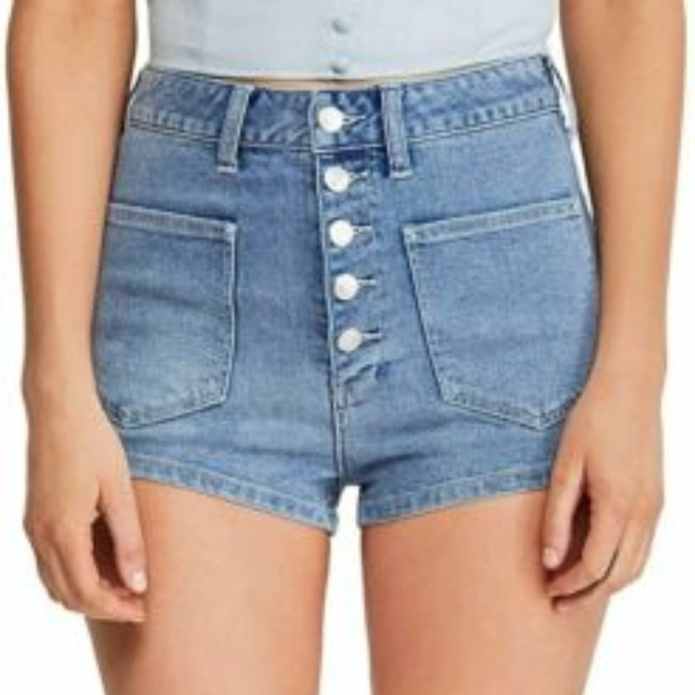 Free People Brigette Pacific Indigo Shorts